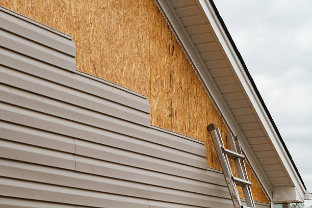 Professional Storm Damage Siding Repair technician working in Fort Eustis, VA